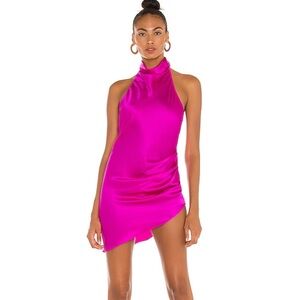 Amanda Uprichard Samba Dress in Dark Hot Pink XS